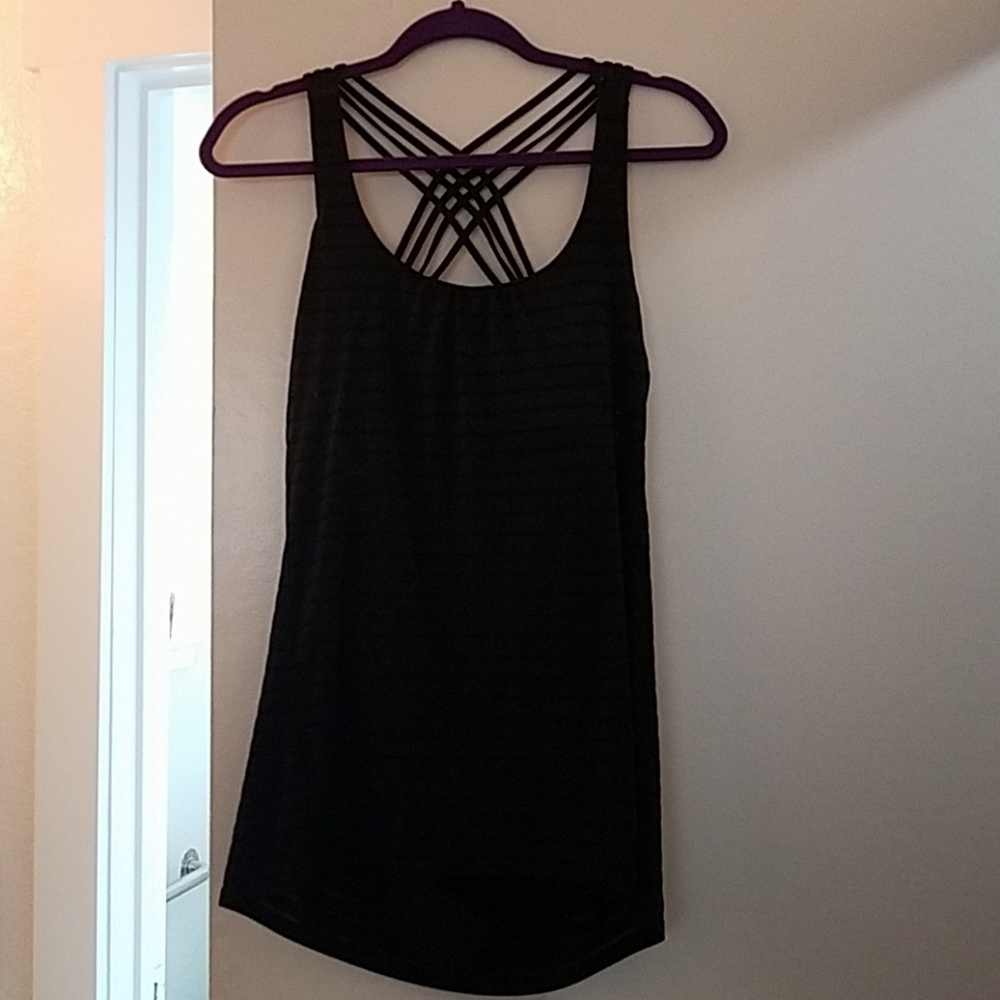 Tank top with built-in sports bra